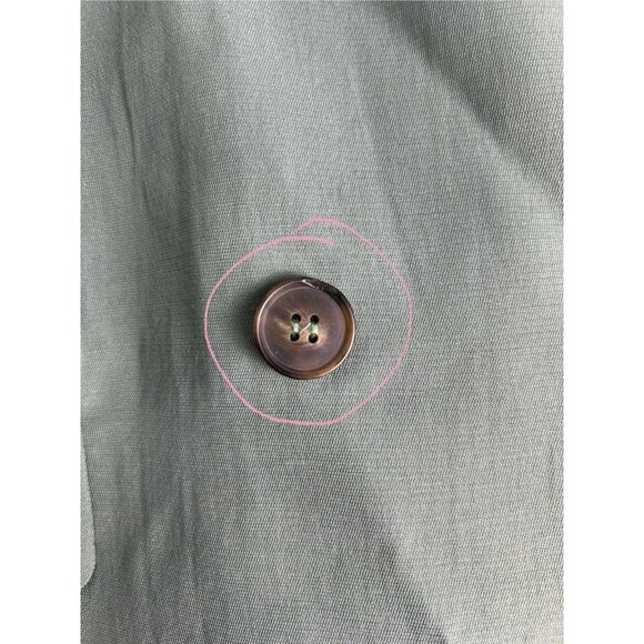 Zara Blazer Women Medium Light Green Longline Straight Single Vented Office NWOT - Picture 11 of 13